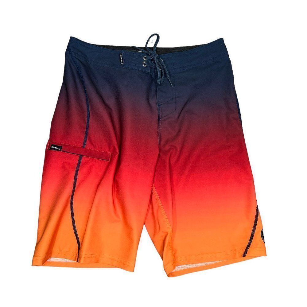 O'Neill‎ Swim Trunks Boys Size 26 Hyperfreak S-Seam Fade Beach Surf Boardshorts